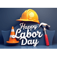 thumbnail image 4 of Decorative Cone Happy Labor Day Construction Helmet Hammer Banner for Indoor Decoration Workplace Celebration Event Decoration, 4 of 7