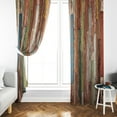 thumbnail image 6 of Lfeey Blackout Curtains Wooden Panels, Bedroom Insulation, Vintage Brown, 42x108 inches, Set of 2, 6 of 6