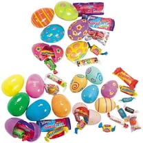 Fun Express 2 1/4" Value Candy-Filled Plastic Easter Egg Assortment Kit – 72 Pieces