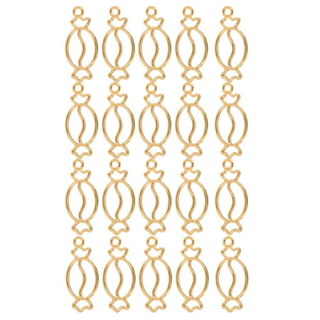 

20pcs Halloween Jewelry Accessories UV Resin Adhesive Metal Frame Handmade Pendant Hanging Drops Funny Jewelry Hanging Drops (Ca