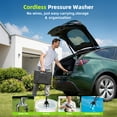 thumbnail image 5 of Cordless Pressure Washer Battery Operated, 1200PSI 3.0 GPM Portable Cordless Power Washer with 6-in-1 Nozzle, Foam Cannon, 96V Battery&Charger; Handheld Pressure Washer for Home, Car, Yard, 5 of 8