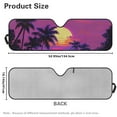 thumbnail image 6 of Uorisanigo Windshield Sun Shade, Car Sun Shade for 1997-2018 Jeep Wrangler TJ JK JKU, Aluminum Foil Structure Blocks Sunlight Heat UV Rays, Outdoor Camping(Palm Tree Sunset), 6 of 7