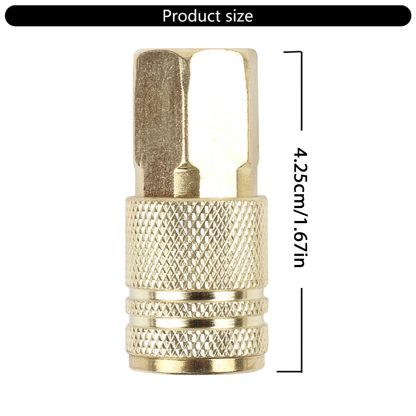 1/4inch Brass Female Air Hose Fittings Air Compressor Connectors Pack of 12 for Secure Connection in Industrial Setting