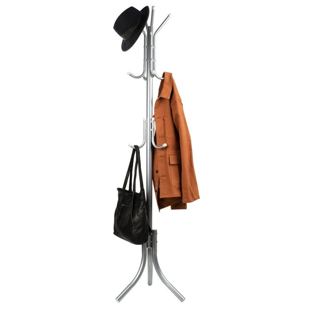 Mind Reader 11 Hooks Standing Coat Rack 3Tier Suit and Coat Hanger