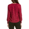 thumbnail image 2 of Nanette Nanette Lepore womens  Pebble Crepe Blouse, l, Red, 2 of 3