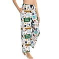 thumbnail image 2 of Xecao Back To School A Women's Straight Lounge Pajama Pants: The Epitome of Relaxed Sleepwear, 2 of 9