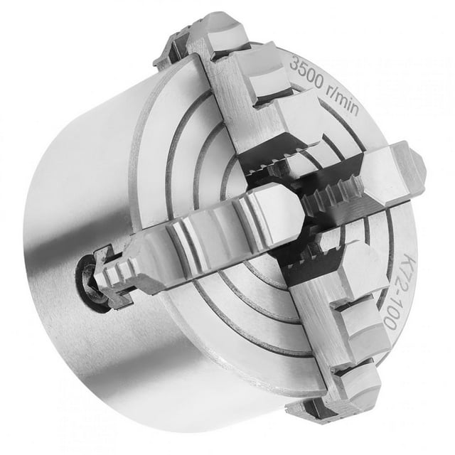 4-Jaw Lathe Chuck, Specifical Independent And Reversible 4-jaw Design Lathe Chuck Hardened And Durable For Processing Special With Superior Gripping Force