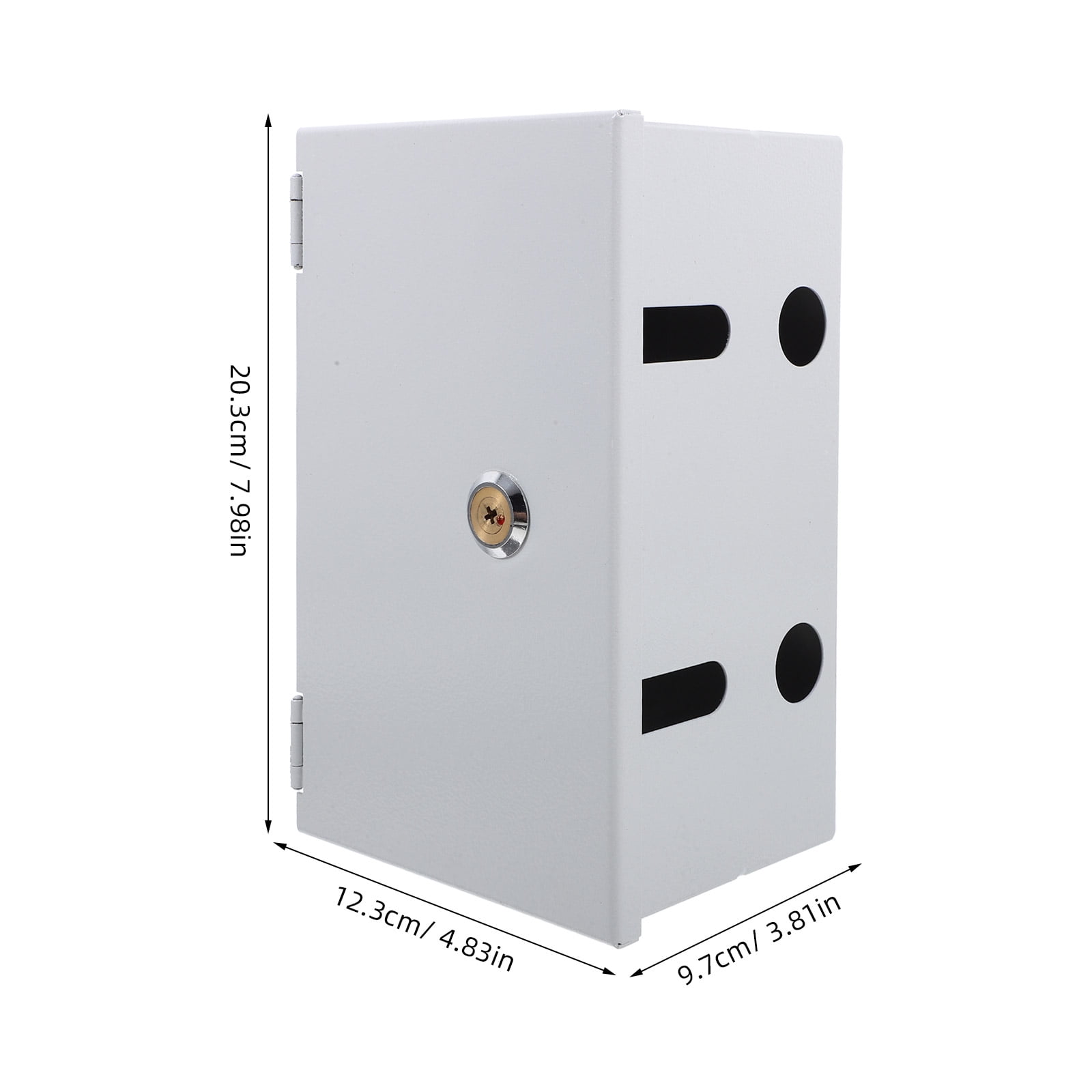 Tineasur 1 Set of Outdoor Electrical Box with Lock Stainless Steel Weatherproof Design for Chargers