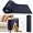 Dark Blue, variant on 10Pack Cat Scratch Furniture Protector. Clear Couch Protector from Cat Claws - Anti-Scratch Guard for Sofa - Chairs & Doors. 12"x17" Large Transparent Adhesive Sheets - Easy to Apply & Residue