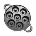 thumbnail image 2 of Dianhelloya 7 Hole Cooking Cake Pan Smooth Omelette Pan Non-Stick Frying Pan for Octopus Balls Breakfast Omelette Maker, 2 of 8