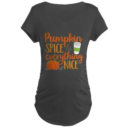 

CafePress - Pumpkin Spice And Everythin Maternity Dark T Shirt - Maternity Dark T-Shirt