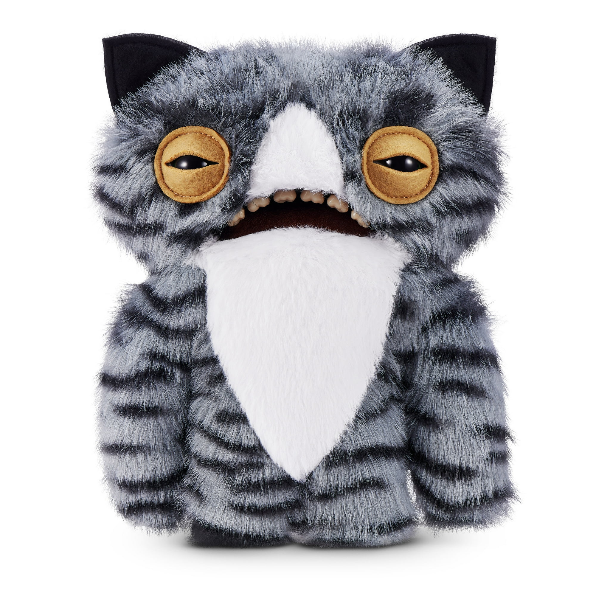 Fuggler Alley Cats 9 inch (Wide Eyed Cat), Funny Ugly Monster Stuffed Animal Toy by ZURU