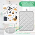 thumbnail image 6 of Yayeee Pot Holders Kitchen Heat Resistant with Pocket 7"x9.8" Cotton Oven Cooking Hot Pads, White Halloween Pattern, 6 of 7