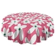 thumbnail image 5 of Round Tablecloth 60 Inch Table Cover Wrinkle Free Daisy Dining Kitchen, 5 of 5