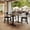 Natural/Black Base, variant on Flash Furniture 48" x 30" Tabletop with TopGuard HPL Technology in Gray Faux Concrete and Double 5" x 22" Black Table Height T-Bases