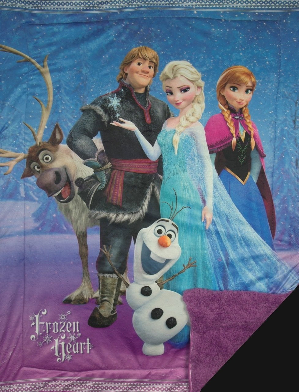 Disney Frozen Oversize Plush Throw Elsa & Anna 