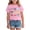 Pink, variant on Girls' Short Sleeve Shirts Kids Crewneck T-Shirts Summer Tops Basic Tees,White