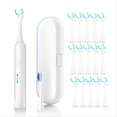 thumbnail image 1 of Hilo Dental Eléctrico con 50 Cabezales de Repuesto - Hilo Dental Vibratorio, Recargable, Limpiador Lingual, Hilo Flosser, 1 of 5