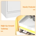 thumbnail image 5 of ANPOO 7 Drawer Dresser with Charging Station and LED Lights, Modern Wood Dresser with Wide Drawers and Metal Handles for Bedroom, Living Room, 5 of 6