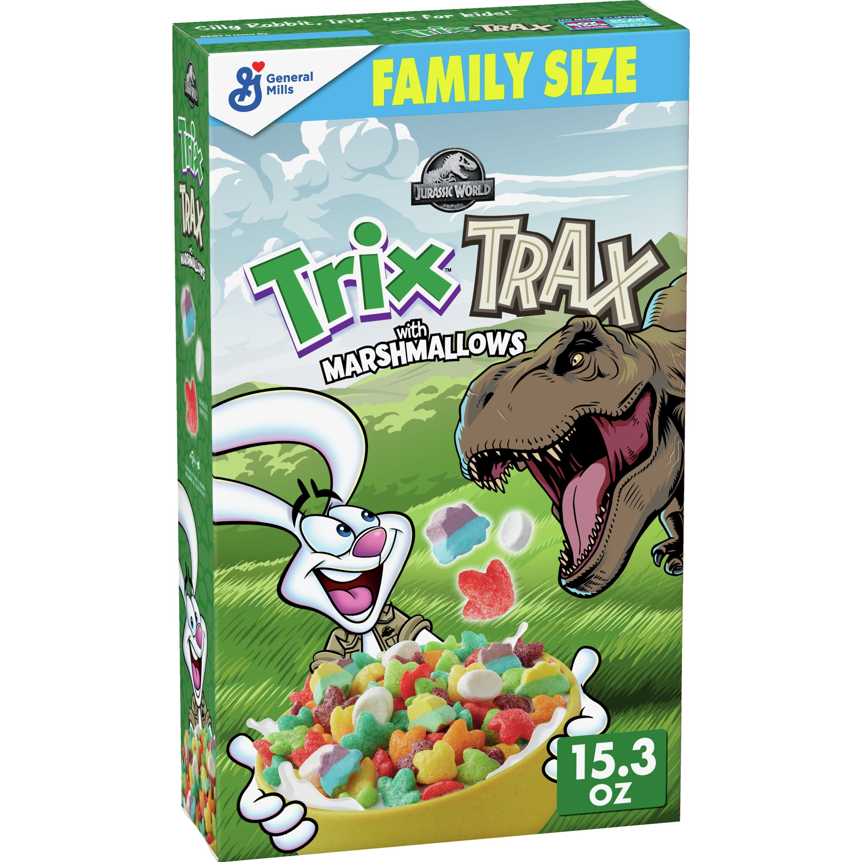 General Mills Trix Trax, Fruit Flavored Corn Puffs Cereal, 15.3 oz Family Size