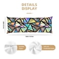 thumbnail image 3 of Naloa Colored Glass Body Pillow Cover, Pillowcases with Hidden Zipper Breathable Long Pillow Case (Pillows are not included,20x54 inch), 3 of 7