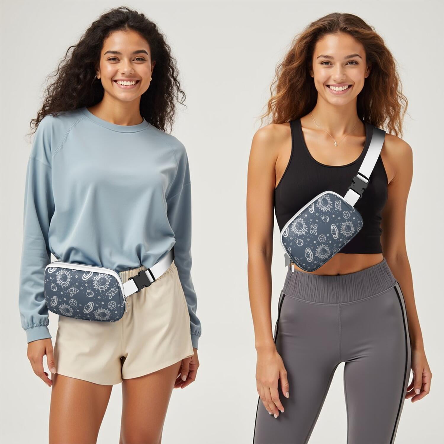Sci-Fi Galaxy Belt Bag – Cosmic Fanny Pack with Celestial Print for Starry Night and Space Enthusiasts
