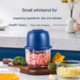thumbnail image 1 of Procesador de alimentos portátil para picar ajo, mini picador de alimentos, picador de cebolla, picadora de carne inalámbrica con carga USB, 1 of 8