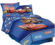 Disney Pixar Cars Lightning Mc Queen Softy Comforter Shams Set New Boys Bedding 