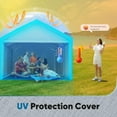 thumbnail image 6 of Quictent Carport Replacement Tarp Canopy Top Cover with Leg Cloth with Bungees Balls, for 10x20 ft Garage Party Tent Shelter - Gray, One Roof Only, 6 of 7