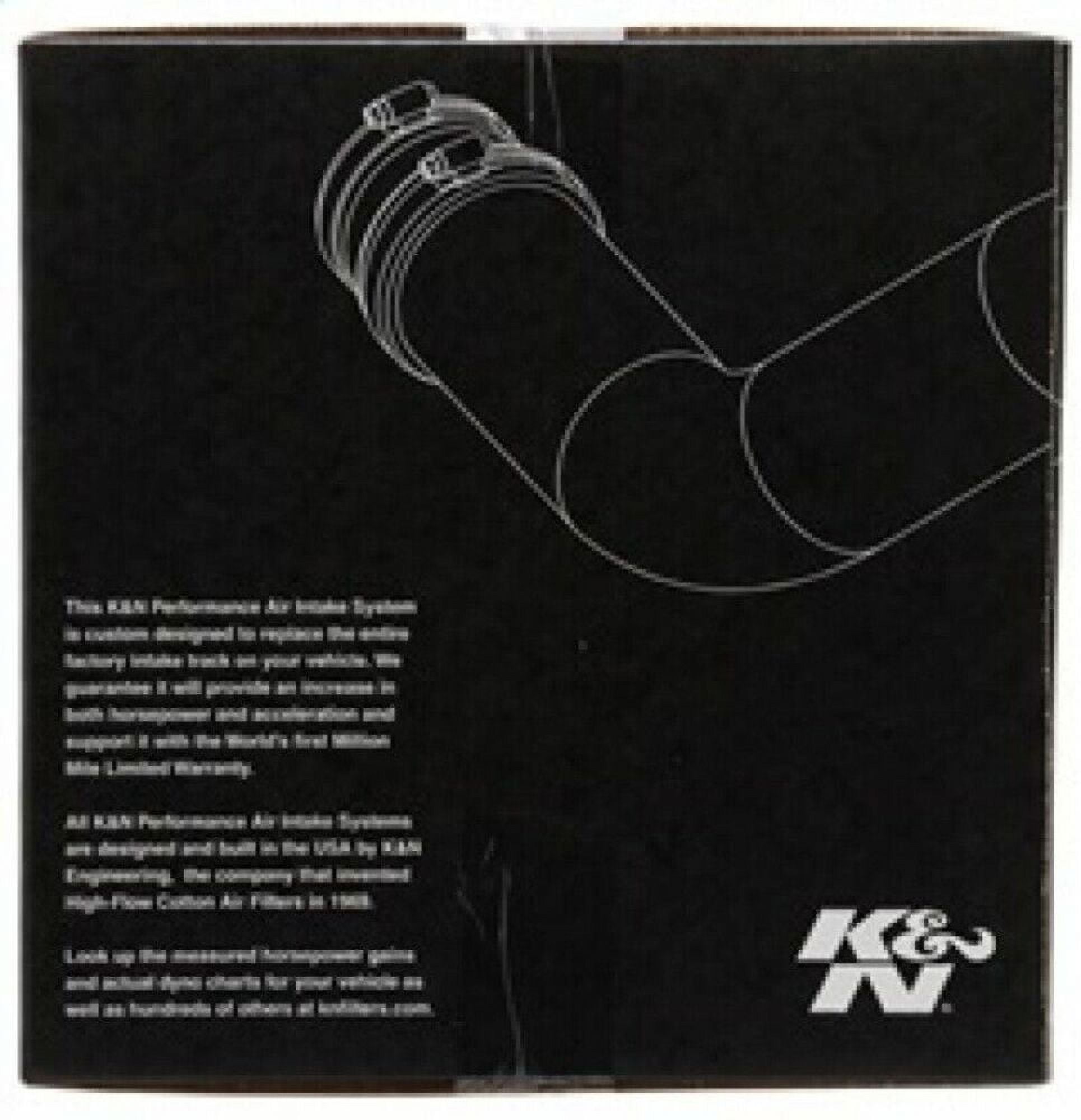 K&N Performance Cold Air Intake System: Easy Installation, Engineered to Maximize Airflow, Boost Horsepower & Torque, 57-1552