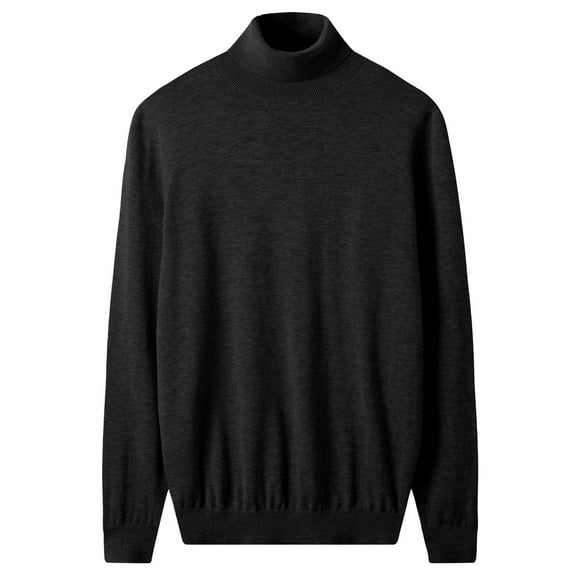 Men Turtleneck Sweater Autumn Winter Merino pure wool WarmKnitted