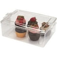 thumbnail image 3 of Pioneer Plastics 195C Clear Rectangular Plastic Container, 10.625" W x 7.625" D x 3.75" H, Pack of 4, 3 of 5