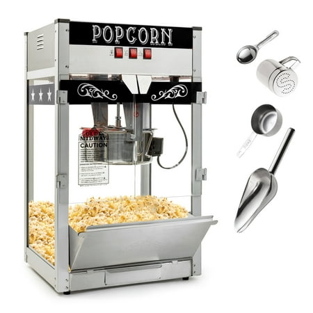 Olde Midway Commercial Popcorn Machine Maker Popper with Large 12-Ounce