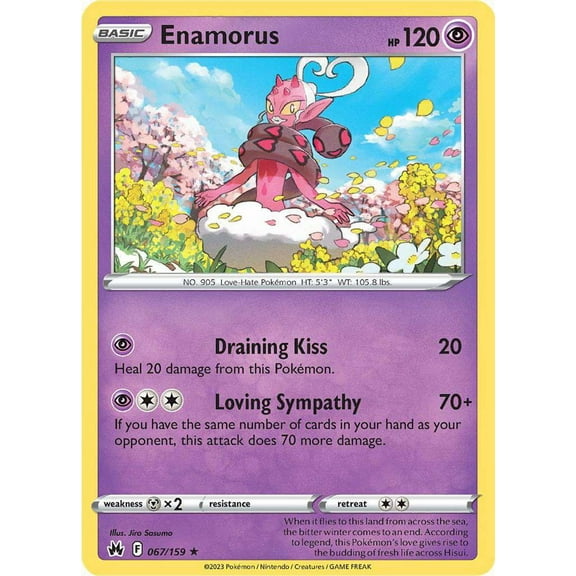 Pokemon Crown Zenith Rare Enamorus #67