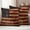 Brown Red, variant on Vintage American Flag Outdoor Waterproof Pillow Covers, Farmhouse Shabby Retro Red Blue Decorative Square Throw Pillowcase Sofa Cushion Sham for Patio/Couch/Chair, 16"x16" 2 Pack