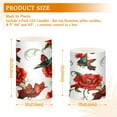 thumbnail image 6 of Red Flowers and Birds Set of 2 Flameless LED Candles Remote and Timer Indoor Outdoor, 6 of 7
