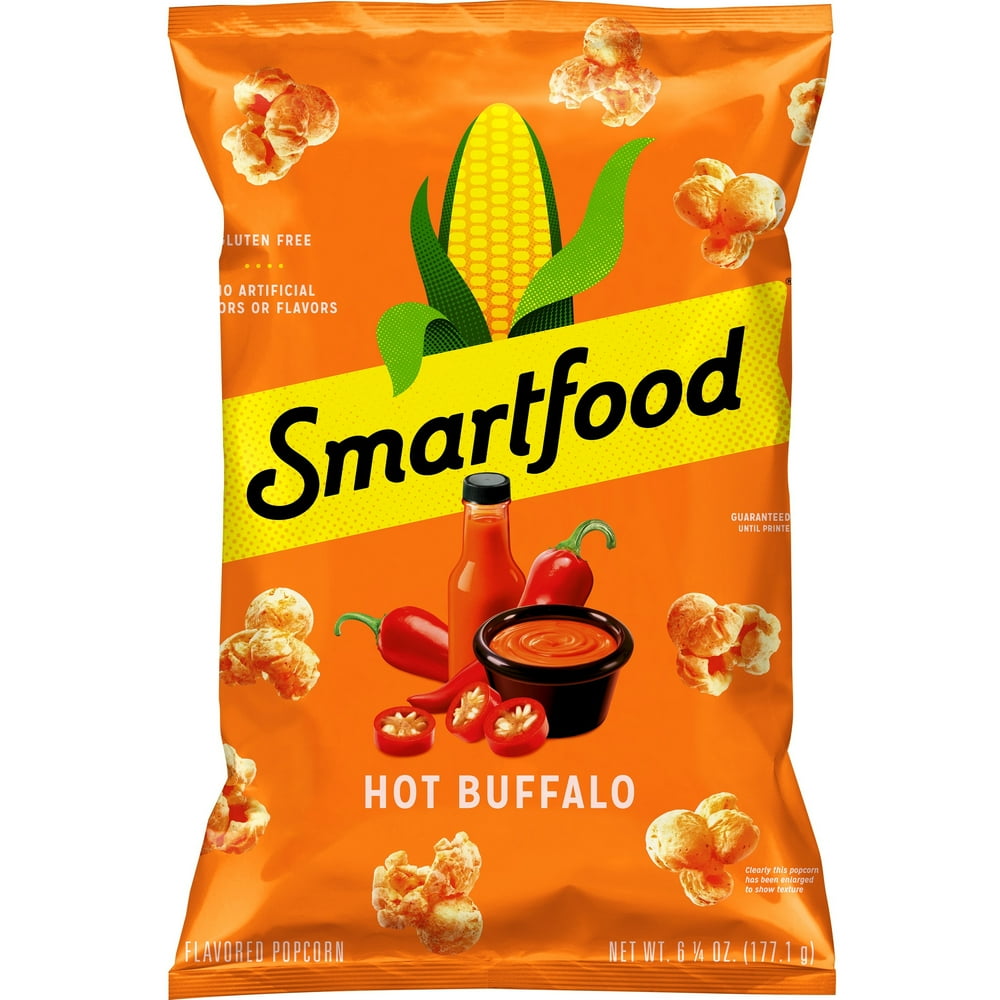 Smartfood Hot Buffalo Flavored Popcorn, 6.25 oz Bag