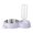 Purple, variant on Pet Double Bowl Automatic Feeder, Gaqring Large Capacity Adjustable Height Pet Food Water Bowls, Non-Slip Easy Clean Split Design Dog Cat Feeding Supplies for Home Travel