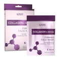 thumbnail image 1 of AZURE Mascarilla facial de colágeno y péptidos – Mascarilla facial restauradora suavizante e hidratante – Ayuda a reducir líneas finas y arrugas suaviza y repara – Cuidado de la piel hecho en Corea –, 1 of 5