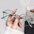 thumbnail image 2 of Gafas de miopía para mujer con lentes planas antiluz azul y montura para cámara, 2 of 5
