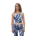 thumbnail image 3 of TriDri - Sujetador Deportivo de Rendimiento para Mujer (Negro, Azul Mármol), 3 of 3