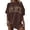 Brown, variant on Graphic Tees for Women T-Shirts Plus Size Casual Loose Letter Print Tee for Everyday Wear – Comfortable Stylish Graphic Top Brown S