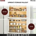 thumbnail image 6 of Rev-A-Shelf 5" Pullout Organizer for Cabinets, 2 Tier Shelf, 5WU2-9W2-1, 6 of 7