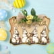 thumbnail image 1 of Letrero de puerta BLESIY conejo de Pascua decoración artística de pared Estilo A, 1 of 8
