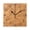 Black, variant on Textured Mountains Wall Clock Square Clock Decoration Creative Clock Dual Use Black Pointer 7.78in