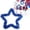 Blue(8.7 Inch), variant on Zoxiy 250th Anniversary 4th of July Wreath for Front Door US Patriotic Star Tinsel Wreath Red White Blue Star for Memorial Independence Day Hanging Garland Mantel Decor for Party Blue(8.7 Inch)