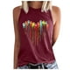 thumbnail image 1 of Tops casuales sexys de verano sin mangas para mujer Tops de chaleco sin mangas con estampado de cuello redondo regular Fridja  gh5080, 1 of 5