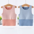 thumbnail image 2 of Plebaso 2 Pack Débardeurs en Coton pour Enfants Tout-Petits Garçons Filles Col Rond Sans Manches Rayé, 2 of 7