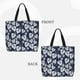 thumbnail image 2 of Easygdp White Leaves Bolsa Tote para Mujer, Bolso de Hombro para Trabajo, Playa, Viajes, Compras y Supermercado, 2 of 7