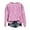 Pink, variant on Women's Retro Floral Print Crewneck Sweatshirt Long Sleeve Loose Fit Fleece Pullover Top Fall Casual Fashion for Streetwear and Daily Use,Yellow L